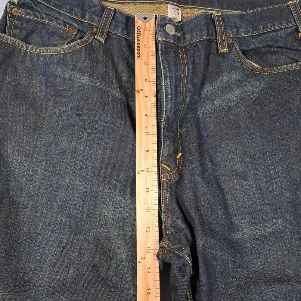 Banana Republic Relaxed Fit Jeans Mens 38x30 Blue Denim Straight Leg Dark Wash